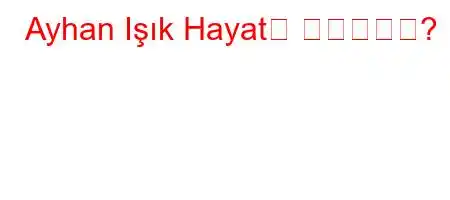 Ayhan Işık Hayat는 누구입니까?