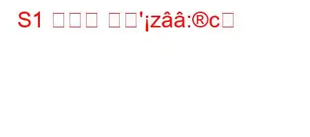 S1 문서란 무엇'z:c